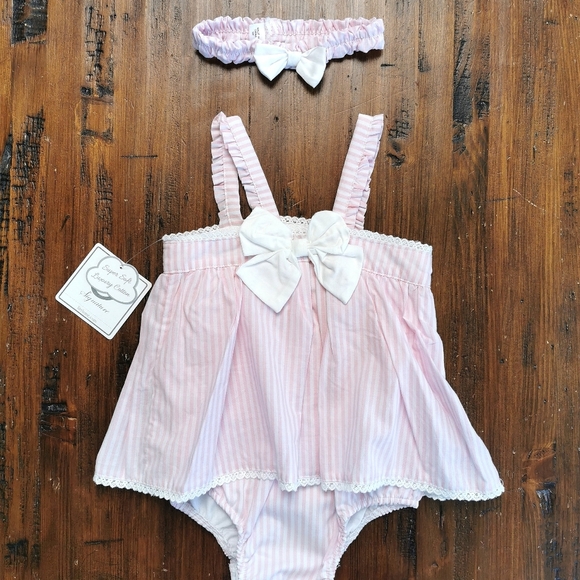 9 MONTHS LITTLE ME, 2-piece Summer Dress NWT - Picture 4 of 6